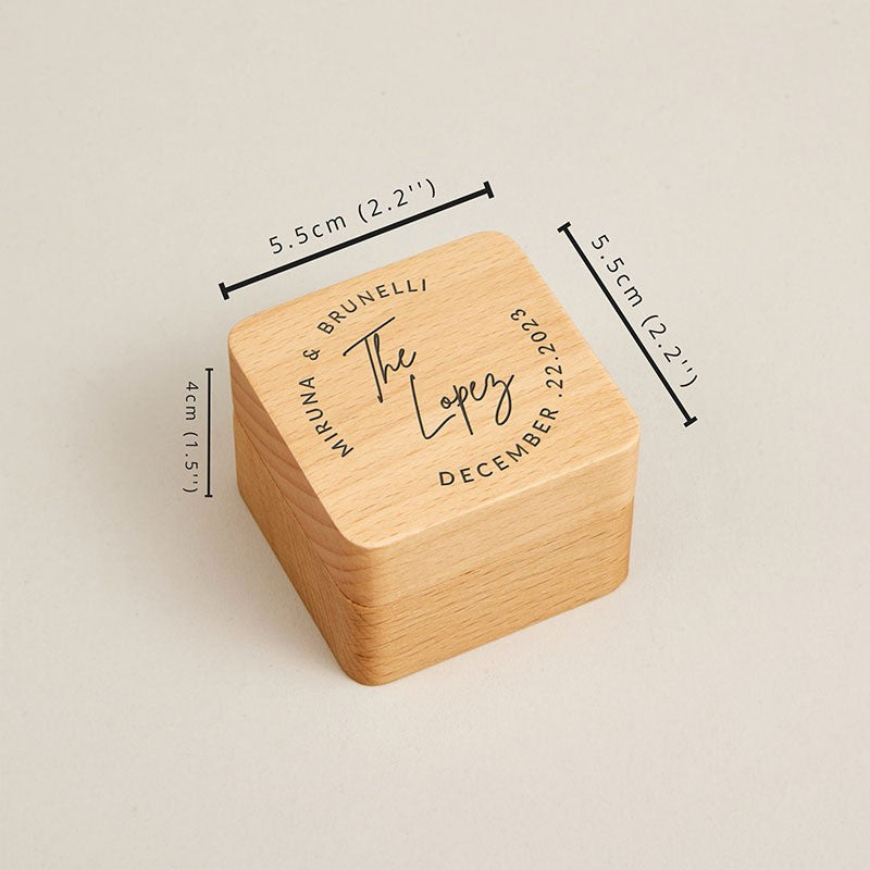 Handcrafted Wooden Ring Box