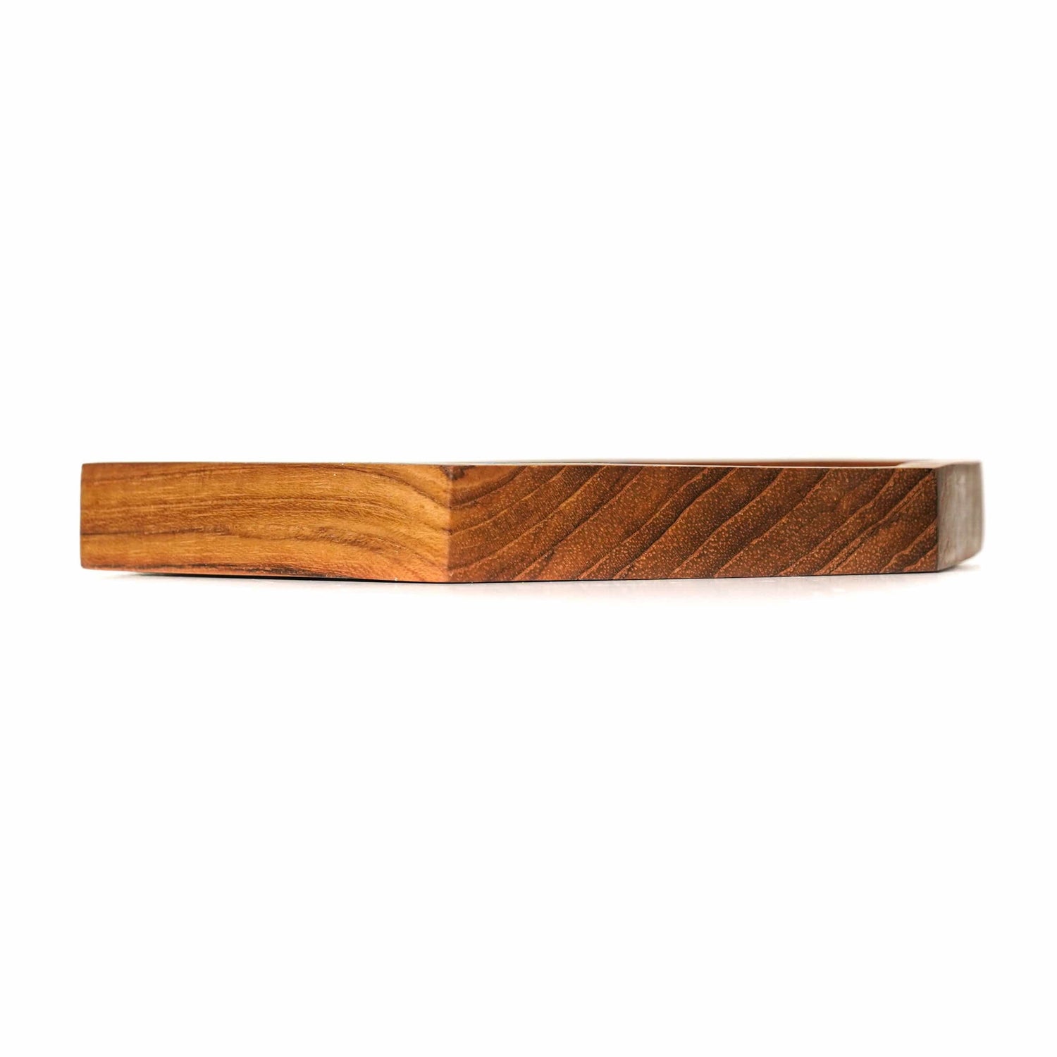 4-Pc Hexagon Teak Wood Coaster Set