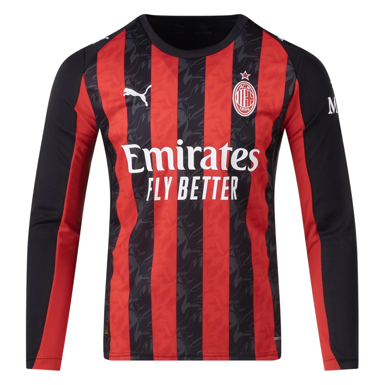 AC Milan 25/26 Long Sleeve Home Jersey (Red/Black)