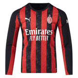 AC Milan 25/26 Long Sleeve Home Jersey (Red/Black)