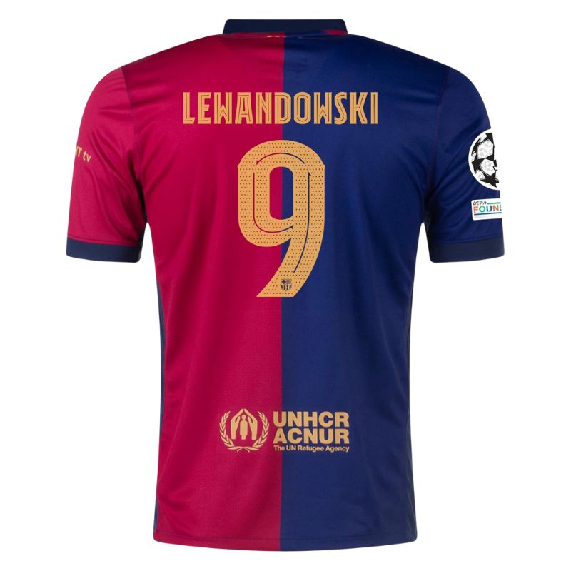Barcelona 24/25 Home Jersey Lewandowski #9
