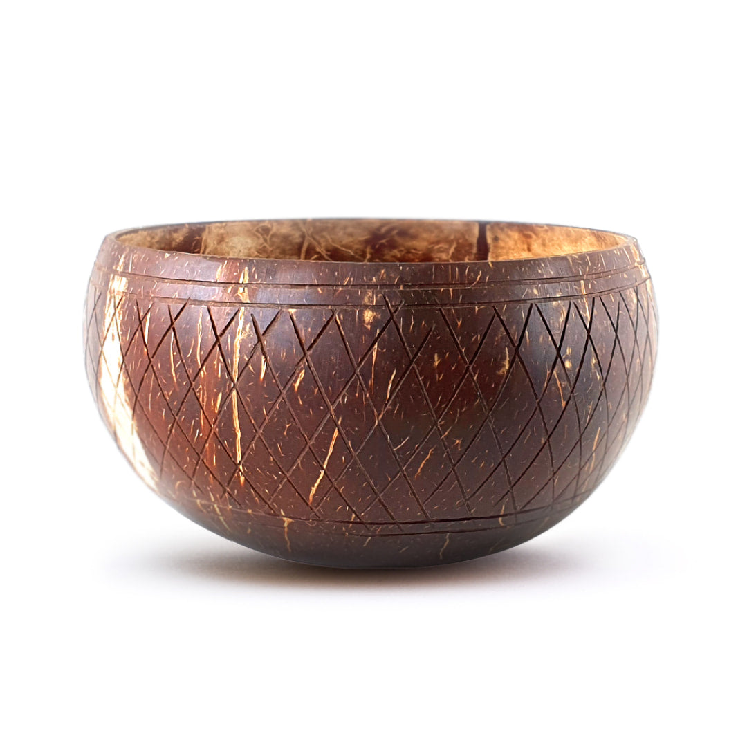 Crisscross Coconut Bowl Kitchen Serve Set of 2