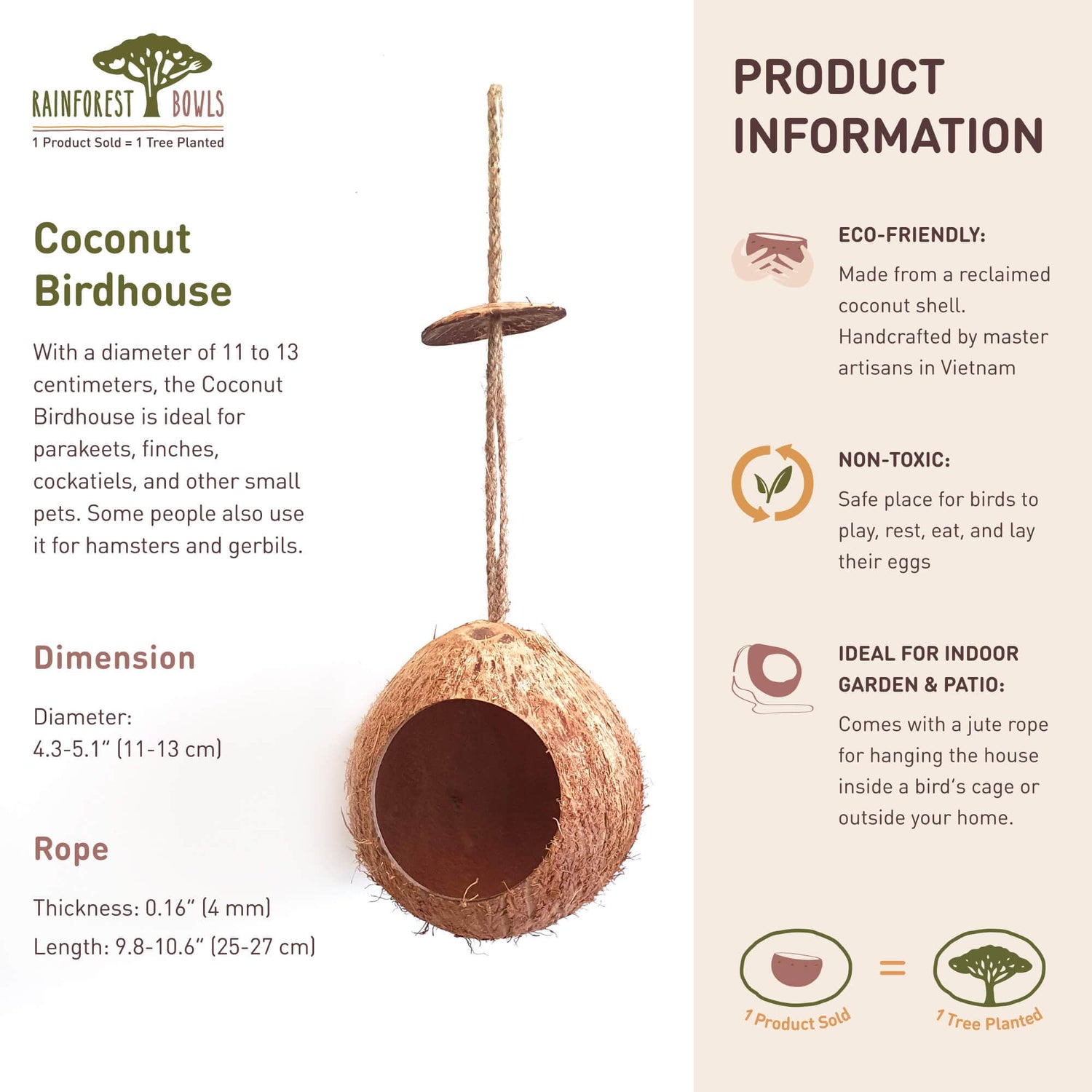 Coconut Birdhouse