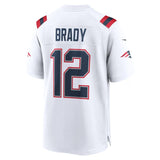 New England Patriots 24/25 White Tom Brady #12