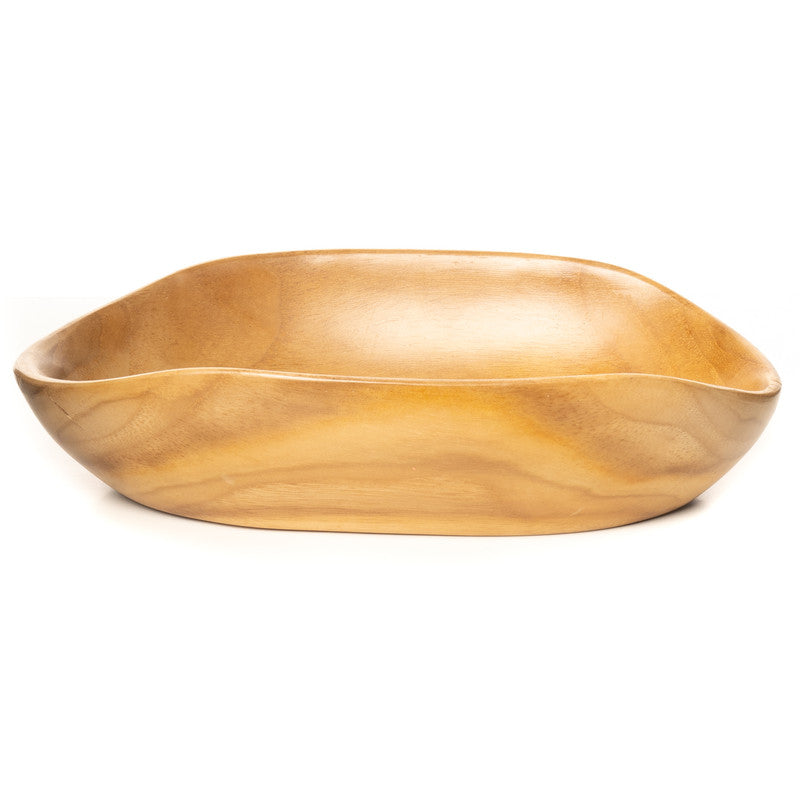 Oval Yakizara Teak Wood Appetizer Plate