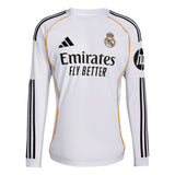 Real Madrid 2025/26 Home Long Sleeve Jersey - White
