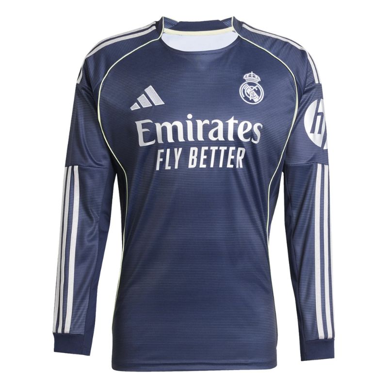 Real Madrid 2025/26 Away Long Sleeve Jersey - Navy
