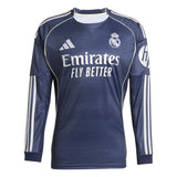Real Madrid 2025/26 Away Long Sleeve Jersey - Navy