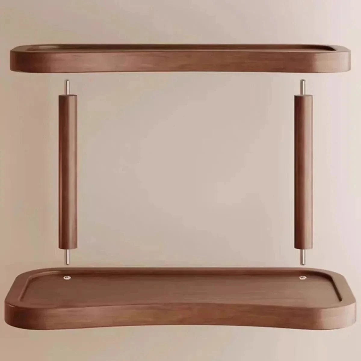 2-Tier Wooden Storage Organizer – Makeup, Mug, and Countertop Display Rack