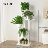 Wooden Plant Stand – 5/6/8-Tier Flower Shelf Rack for Pots & Garden Decor