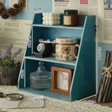 Solid Wood Cosmetics Storage Rack – Multi-Layer Desktop Organizer Box