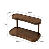 2-Tier Wooden Storage Organizer – Makeup, Mug, and Countertop Display Rack