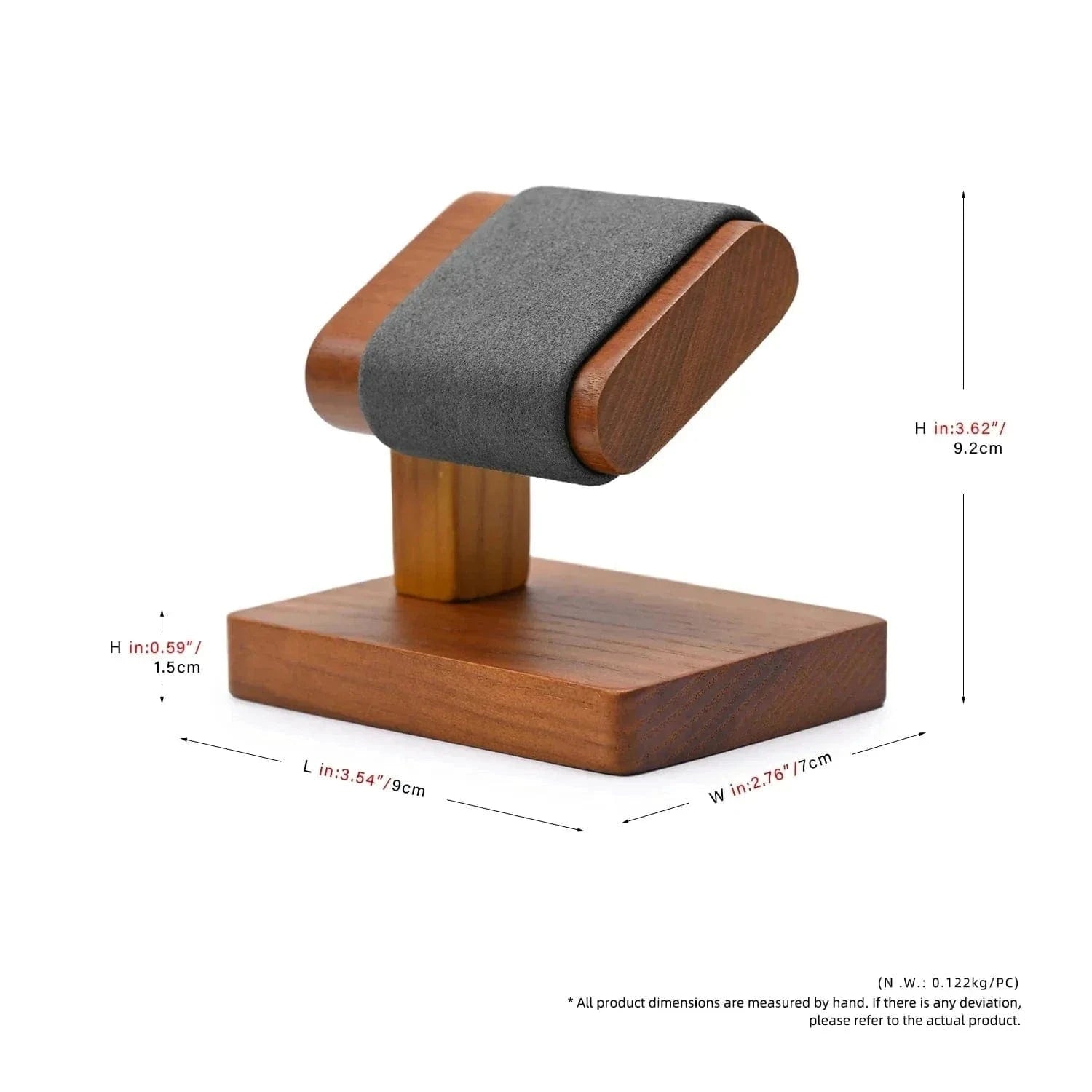 Solid Wood Watch Display Stand – T-Bar Jewelry Organizer for Men & Women