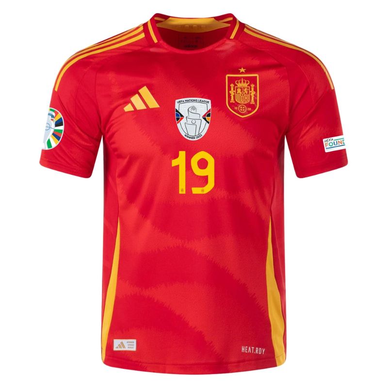 Spain 2024 Home Jersey Lamine Yamal #19