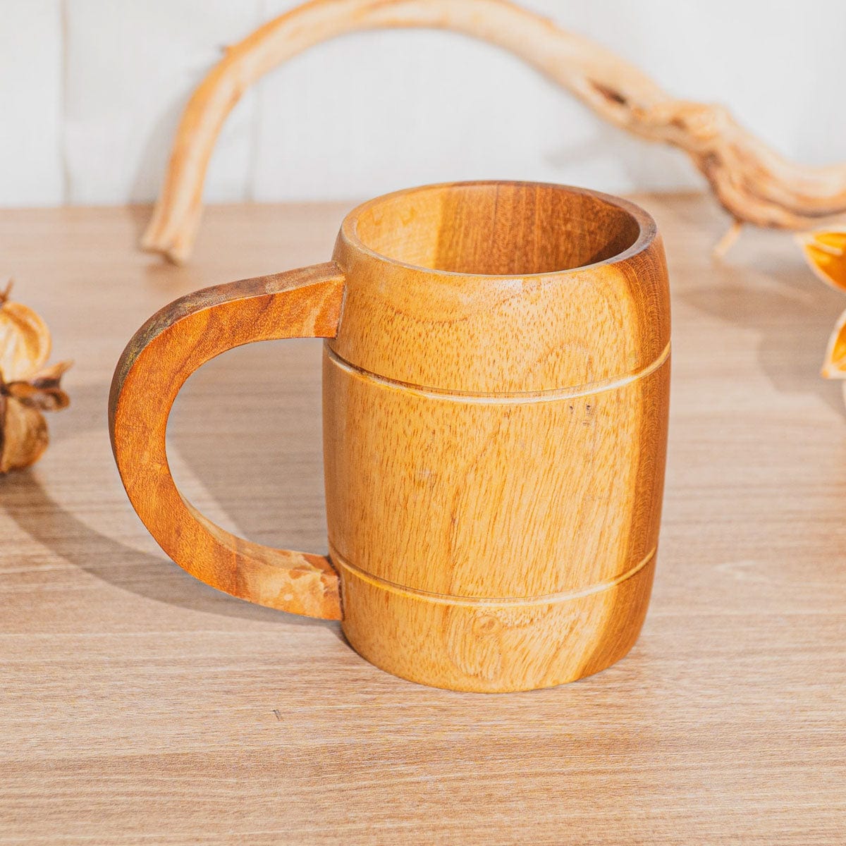 Teak Wood Mug