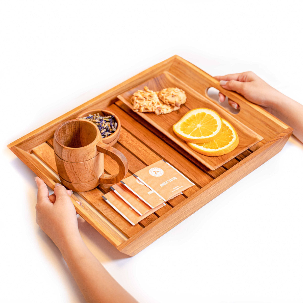 Teak Wood Serving Tray