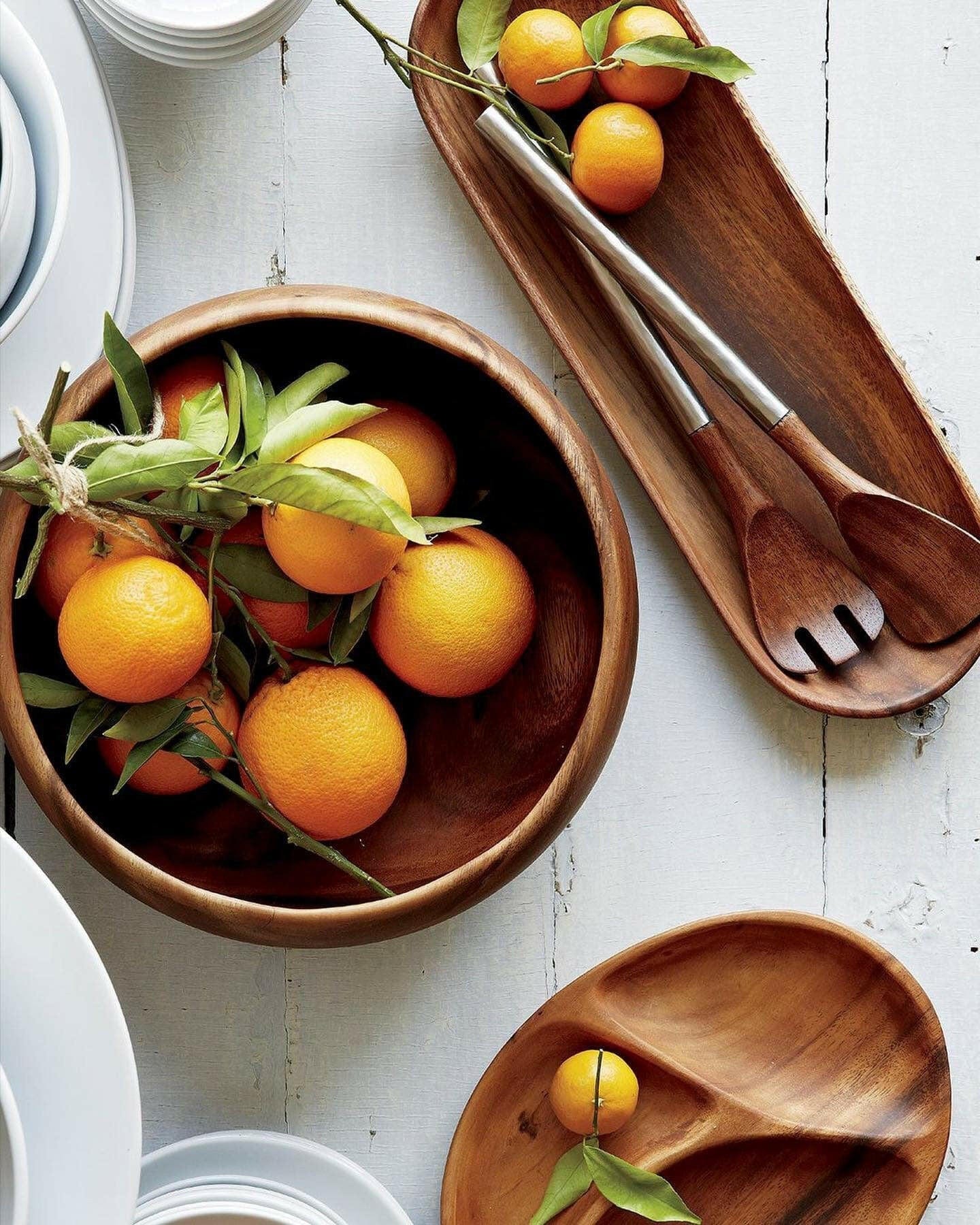 Small Acacia Wood Serving Bowl – 5.75 Inch