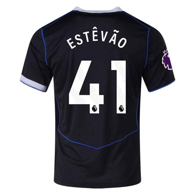 Chelsea 25/26 Third Jersey Estevao #41 (Black)