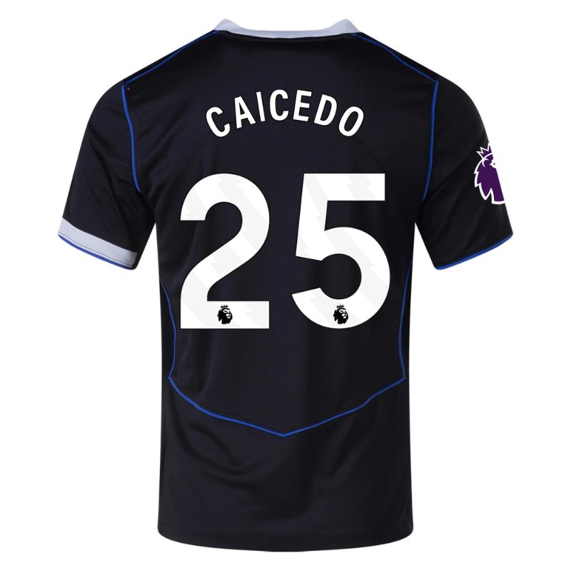 Chelsea 25/26 Third Jersey Moises Caicedo #25 (Black)