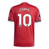 Manchester United 25/26 Home Jersey Cunha #10