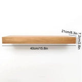Wooden Wall Shelf with Hidden Compartment – Secret Storage Rack