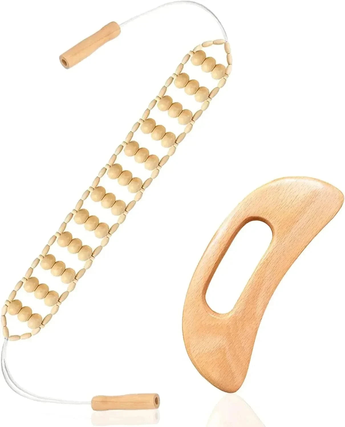 2/4/6/8PCSWooden Body Massager Set – Beech Wood Tools for Relaxation & Muscle Relief
